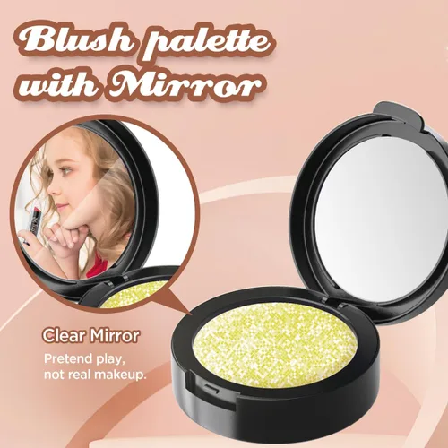 Miniatura 4 de Juego de kits de maquillaje, juguetes de maquillaje de simulación para niñas de más de 3 años (no contiene cosméticos reales) (negro)