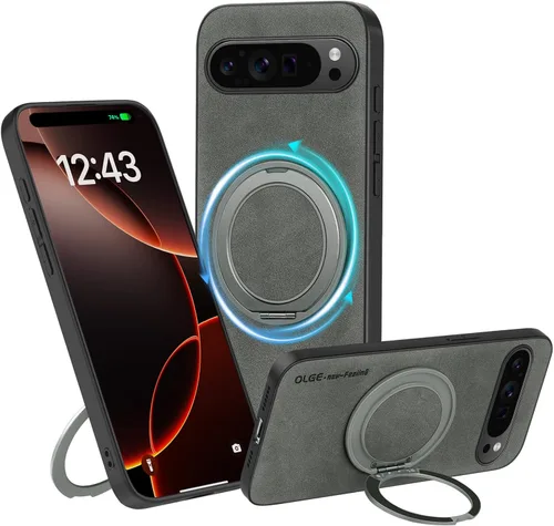 Miniatura 65 de Funda de silicona con soporte para iPhone 17 Pro [compatible con MagSafe] [Protección completa de la cámara] (6.3 pulgadas 2025), fundas de teléfono