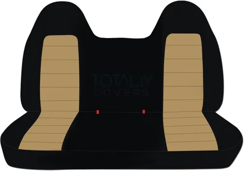Miniatura 21 de Totally Covers Compatible con Ford F-150 F-250 F-350 1992-1998 Fundas de Asientos de Camión de Dos Tonos (Banco Sólido Delantero/Trasero) con/sin