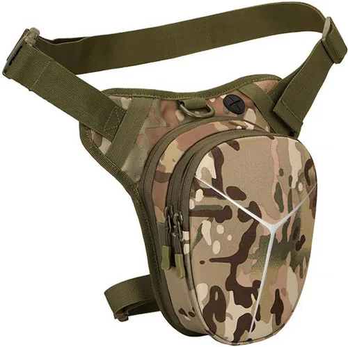 Bolsa de pierna caída, de carcasa dura, con rayas reflectantes, paquete de cintura expandible para muslos, bolsa cruzada, bolsa cruzada para viajes