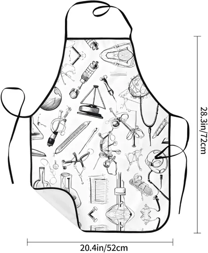 Miniatura 6 de Chemistry Print Apron,Printed Apron, Chef Pron,Home Cooking Apron