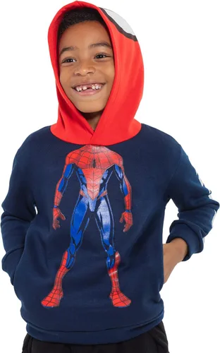 Miniatura 2 de Marvel Avengers Spiderman Boys Fleece Cosplay Pullover Hoodie Toddler to Big Kid
