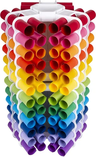 Miniatura 14 de ArtBin - Torre de almacenamiento (12 rollos de vinilo), color blanco Torre de almacenamiento de vinilo