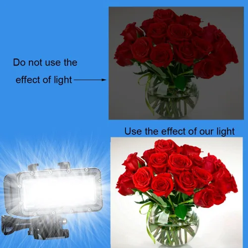 Miniatura 2 de Suptig Luz de buceo de alta potencia regulable impermeable LED luz de vídeo relleno luz nocturna buceo subacuático luz impermeable 147 pies