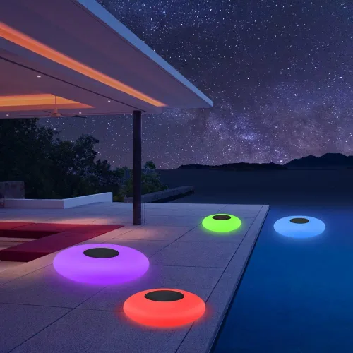 Miniatura 3 de Blibly Luces de piscina Solar Flotante Luz con Multicolor LED Impermeable Jardín al aire libre Luces 1pc