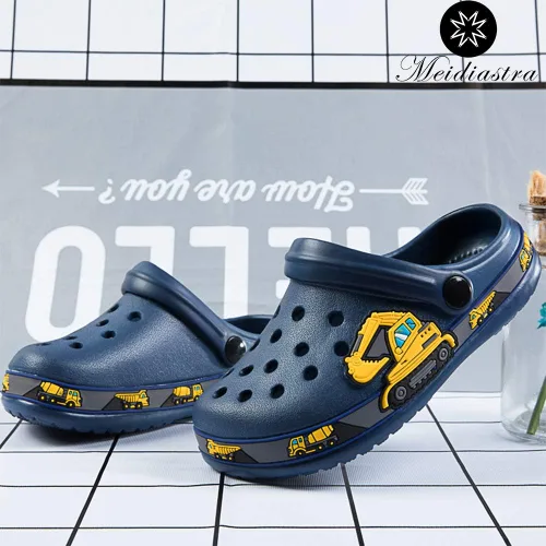 Miniatura 4 de Meidiastra Zuecos de dibujos animados para niños y niñas, sandalias ligeras para la playa y la piscina