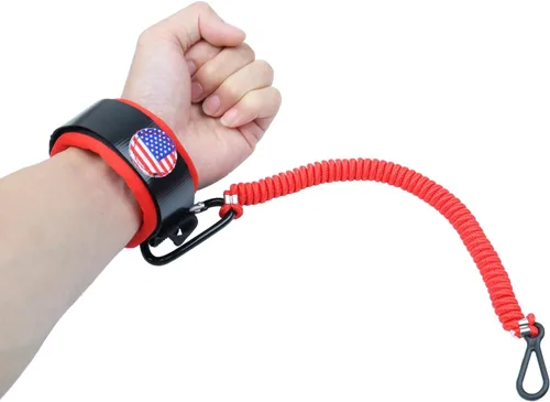 Boat Kill Switch Lanyards Wrist Strap, Jet Ski Key Lanyard Fit for Mercruiser Marine Outboard Rojo