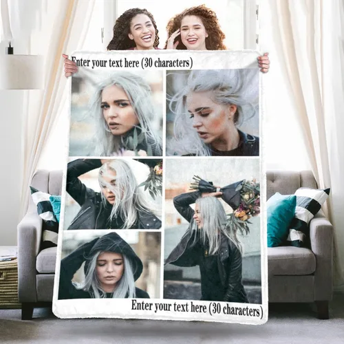 Miniatura 6 de Manta personalizable con texto en inglés «Best Daddy Ever», regalo para el Día del Padre, mantas personalizadas con fotos personalizadas, regalo
