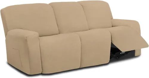 Miniatura 43 de Easy-Going - Funda elástica de microfibra para sofá reclinable seccional, suave vellón ajustable a tu sofá de 2 cuerpos, lavable, protege tus