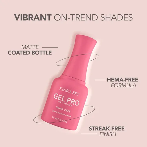 Miniatura 5 de KIARA SKY Pro Esmalte de uñas de gel sin hema, All Bark, 0.5 onzas líquidas