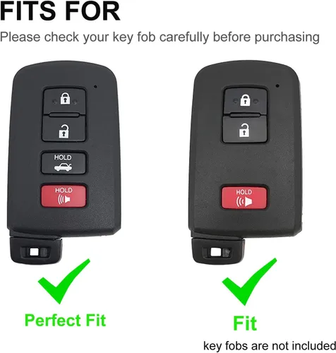 Miniatura 2 de Funda para llavero Toyota con llavero de TPU suave para Toyota Avalon Camry Corolla RAV4 Sequoia Highlander