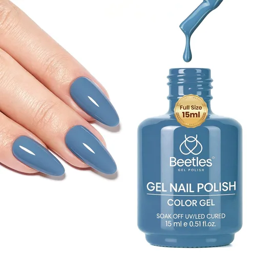 Miniatura 169 de Beetles - Esmalte para uñas en gel color rosado natural y neutro "Bella Light" para manicura permanente, para lámpara led, apto para todas