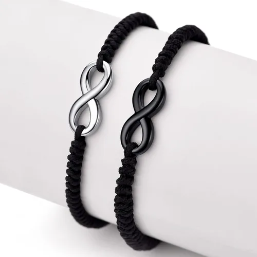 Miniatura 2 de Pulsera infinita a juego para parejas para mujer, joyería de amistad