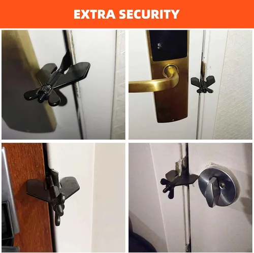 Miniatura 6 de Cerradura de puerta portátil, cerradura de puerta, cerradura de seguridad para el hogar, cerraduras de bloqueo de viaje para seguridad adicional