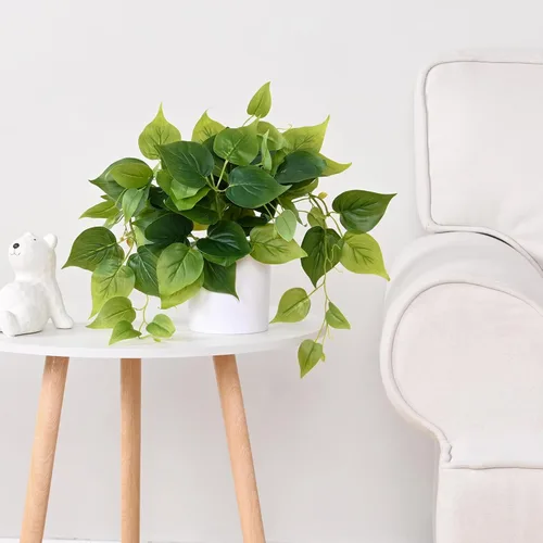 Miniatura 5 de Waipfaru Plantas Artificiales de Interior con Macetas de Plástico, Plantas Falsas Pequeñas Realistas, Plantas Falsas con Pothos, Plantas en Maceta