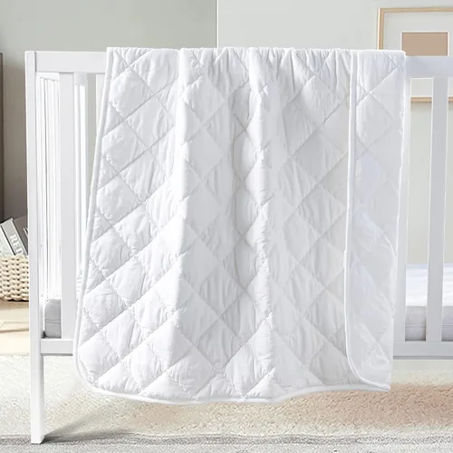 Miniatura 14 de FLXXIE Edredón de Microfibra Alternativo al Plumón para Niños Pequeños Lavable a Máquina, Manta Acolchada Súper Suave y Ligera para Cuna de Niños