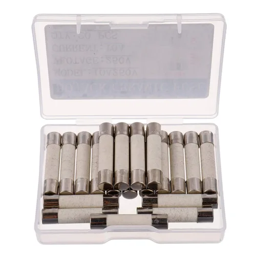 Miniatura 3 de BOJACK T10A250V Fusibles de cerámica de soplado lento de 0.236x1.181 in, 10 A, 250 V, 10 A, 250 V, fusibles de retardo de tiempo de tubo de cerámica