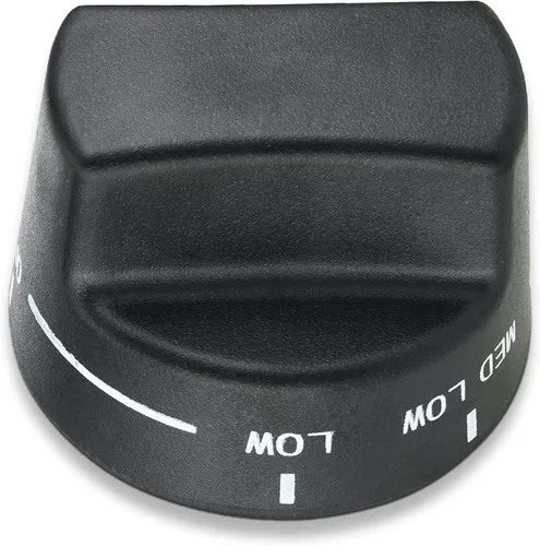 Pomo de repuesto Whole Parts mejorado (negro) N.º de pieza PA010122 - Reemplazo y compatible con algunas parrillas Viking VGRC, IC, RT - Reemplaza