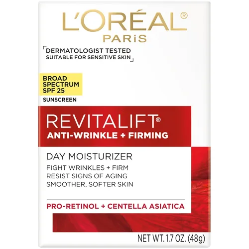 Miniatura 3 de L'Oreal Paris Hidratante de la cara con SPF 25 por L'Oreal Paris, Revitalift Anti-Envejecimiento Hidratante de la cara con Pro-Retinol y Centella