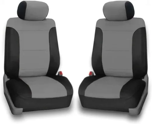 Miniatura 10 de CarsCover Fundas para asiento delantero de auto, de neoprene, hecho a medida para Ford F150 F250 F350, Pickup, color gris y negro, para asiento