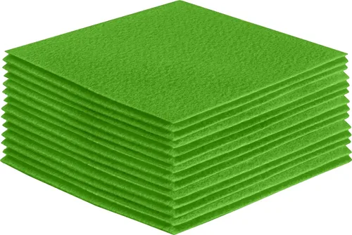 Miniatura 165 de FabricLA Hojas de fieltro acrílico para manualidades, cuadrados de fieltro precortados suaves de 4 x 4 pulgadas (3.9 in x 3.9 in), utiliza hojas