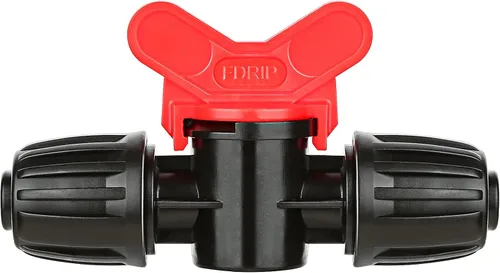 10 accesorios de tubería de riego por goteo, válvula de interruptor de púas en línea para tubo de goteo de 1/2 pulgada (1/2 pulgada de diámetro