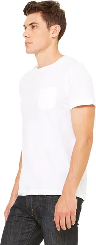 Miniatura 3 de Bella + Canvas - Camiseta de manga corta con bolsillo para hombre