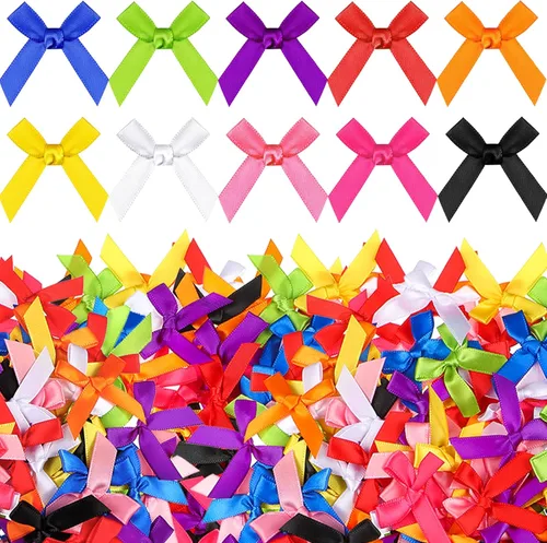 Miniatura 10 de Syhood 300 piezas de arcos mini para Navidad y Halloween, pequeños arcos de cinta, moños para costura manual, apliques, manualidades, decoración