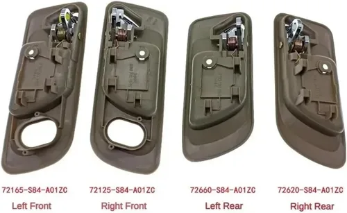 Miniatura 3 de Chrome & Beige Interior Door Handle - Direct Replacement for 1998-2002 Model Years(Left Front)