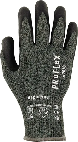 Miniatura 7 de Ergodyne Guantes unisex para adultos, A7, resistentes, palmas, guantes de trabajo resistentes a cortes, ANSI A7, resistentes al calor, palmas