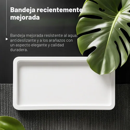 Miniatura 4 de Prus Waso Dispensador de jabón blanco para fregadero de cocina, dispensador de jabón de platos y manos con bomba de acero inoxidable plateado, Bomba