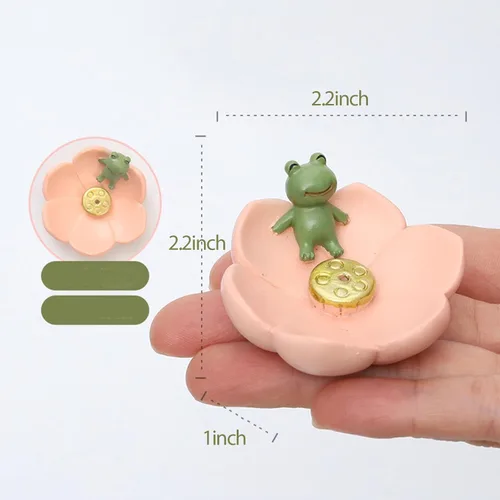 Miniatura 7 de Soporte de incienso de estilo japonés para palos, bonitas flores de cerámica hecho a mano para quemador de incienso o atrapador de cenizas