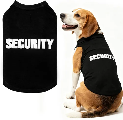 Miniatura 32 de BINGPET Camisas de Perro Policía, Camiseta de Perro Suave de Algodón, Traje Transpirable y Ligero para Perro Camiseta Sin Mangas Chaleco, Ropa