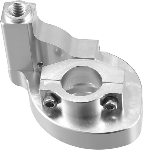 Miniatura 5 de X AUTOHAUX Manillar de tono plateado para manillar de 0.866 in, aleación de aluminio con cable de acelerador para motocross y motocicleta