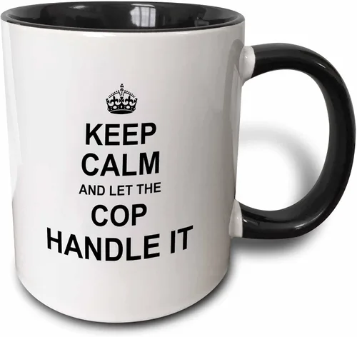 3dRose Taza de regalo con texto en inglés "Keep Calm and Let Handle It Funny Grandpa Humor", color negro