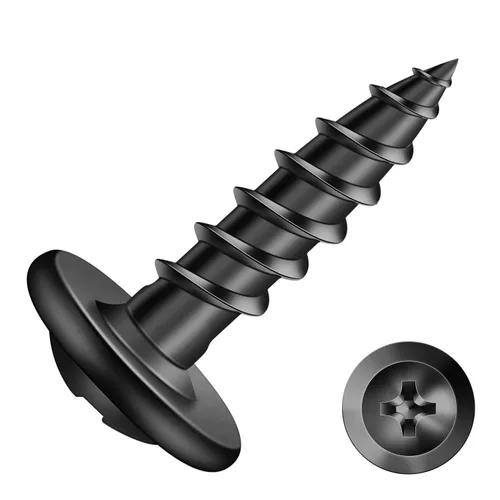 Miniatura 12 de #8 x 5/8 "Tornillo de madera 500 piezas de acero de aleación estándar hilo truss cabeza rápida autorroscante por SG TZH plata - aleación de acero