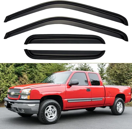 Viseras de Lluvia para Ventanas para Chevy Silverado/GMC Sierra 1999-2006 1500/2500/3500/2500HD, Viseras de Ventilación para Ventanas Sombras