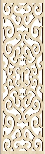 Miniatura 176 de Eveline - Paneles decorativos de pared de madera con calado, 13 3/8 pulgadas de ancho x 34 3/8 pulgadas de alto x 3/8 de alto, roble rojo rojo