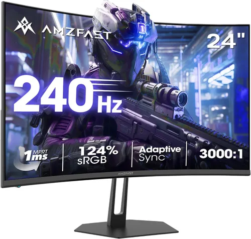 Miniatura 18 de Amzfast Monitor curvo de 34 pulgadas 200Hz UWQHD (3440x1440) Monitor de juegos, 1ms G-SYNC compatible, 1500R, PIP/PBP, 131% sRGB