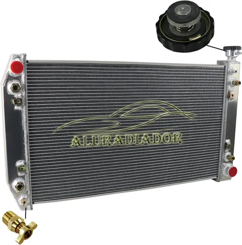Miniatura 4 de Radiador de Aluminio para 1988-1999 Chevy GMC C/K/V/R 1500 2500 3500 Suburban Blazer 5.0L 5.7L V8 4.3L V6 3 Filas Núcleo Radiadores de Flujo Cruzado