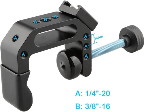 Miniatura 2 de CAMVATE C-Clamp - Soporte de montaje de escritorio articulado con soporte de zapata fría - 1154