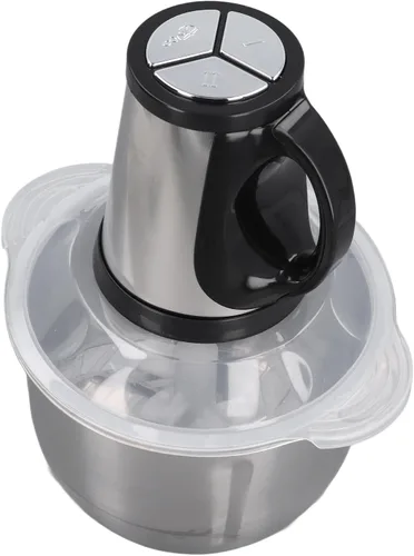 Miniatura 6 de Procesador de alimentos, 5L de alta capacidad, picadora eléctrica de alimentos para carne, picadora eléctrica de verduras con 5 cuchillas de acero