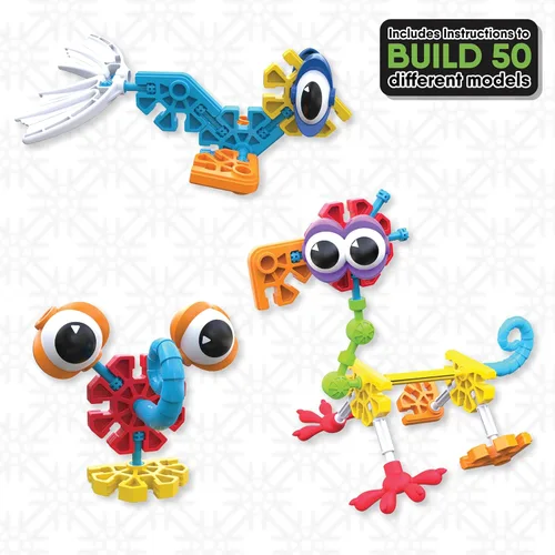 Miniatura 3 de KID K'NEX - Juego de constructores en ciernes, 100 piezas, construcción STEM preescolar, juego de construcción para niños, juego creativo