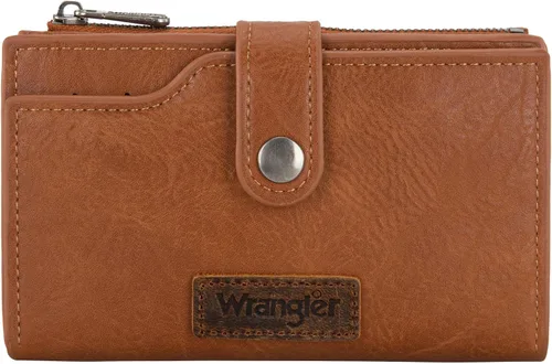 Miniatura 31 de Wrangler - Billetera para mujer con tarjetero plegable, cierre y ventana para identificación
