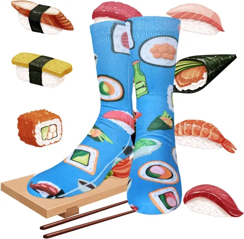 Miniatura 5 de Benefeet Sox Calcetines unisex para hombre, divertidos, locos, para niños, jóvenes, coloridos, estampados 3D, atléticos, novedosos calcetines