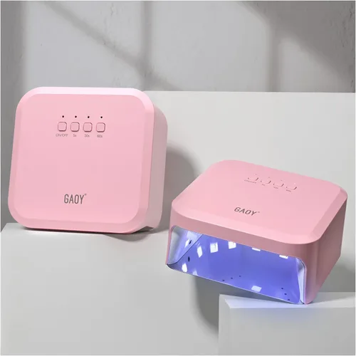 Miniatura 7 de GAOY Luz UV para uñas de gel, secador de uñas profesional con sensor infrarrojo y 3 temporizadores, lámpara de curado rápido para salón y arte