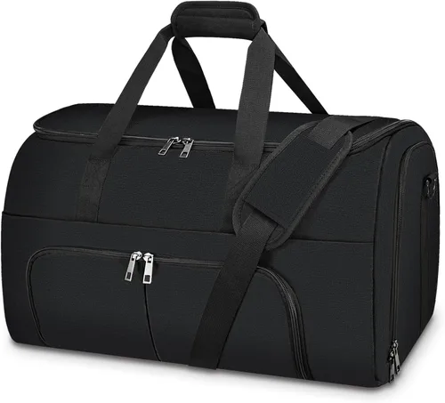 Pucuwu - Bolsas de viaje para ropa de viaje, convertible para hombres y mujeres, almacenamiento en seco y húmedo, compartimento para zapatos, 2 en 1