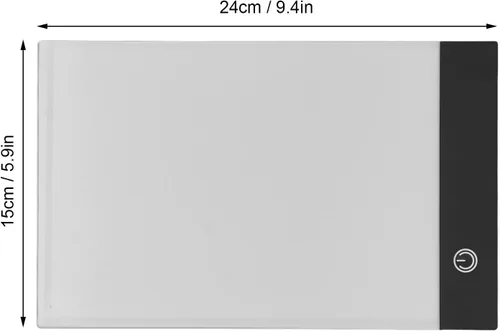Miniatura 6 de Huleo Almohadilla de luz LED, almohadilla de luz de trazado A5, caja de luz de almohadilla de rastreo de artcrafts, 3 niveles de brillo, tablero
