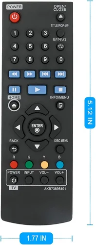 Miniatura 6 de AKB73896401 Reemplazo de control remoto para LG BD640 BP200 BP300 BP340 BP350 BP135W BP145 BP155N UP970 BP135 BP135N BP325W BP155 P175 BP255 BP335W