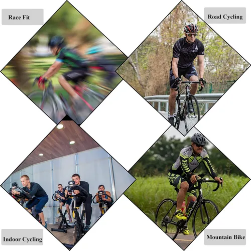 Miniatura 122 de sponeed Pantalones cortos de ciclismo para hombre, pantalones acolchados para ciclismo, ropa de ciclismo
